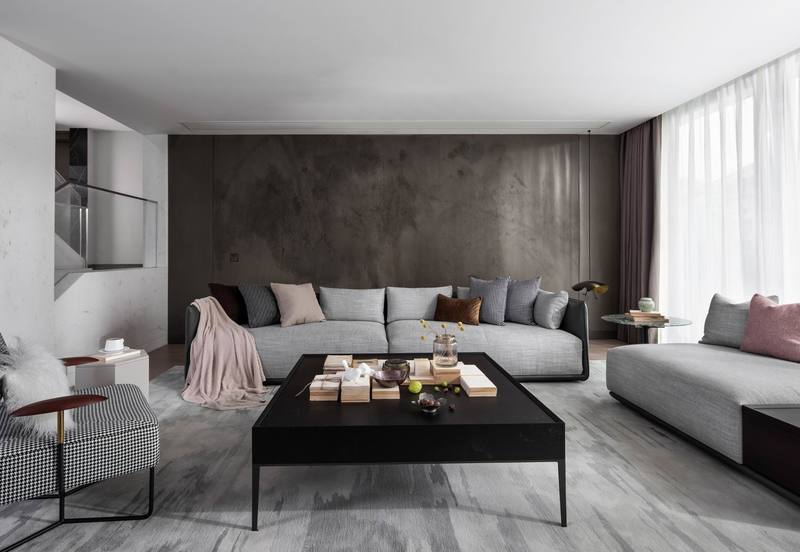 深圳羅湖區(qū)極簡風(fēng)80平方復(fù)式小戶型裝修設(shè)計沙發(fā)背景墻 深圳羅湖區(qū)極簡風(fēng)80平方復(fù)式小戶型裝修設(shè)計沙發(fā)背景墻