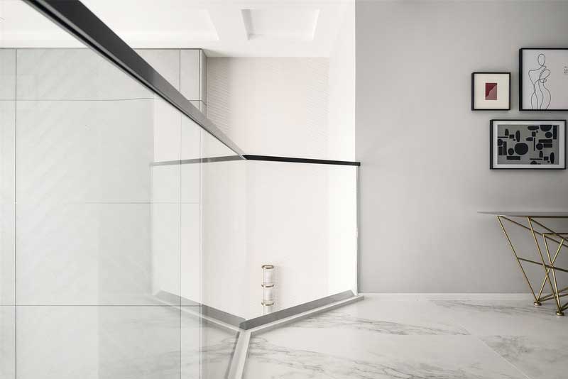 深圳南山區(qū)西麗簡約風(fēng)格別墅裝修二層玄關(guān)