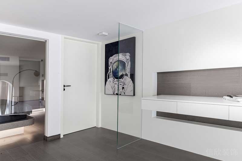 深圳寶安現(xiàn)代白色調(diào)家庭裝修案例臥室裝飾畫 深圳寶安現(xiàn)代白色調(diào)家庭裝修案例臥室裝飾畫