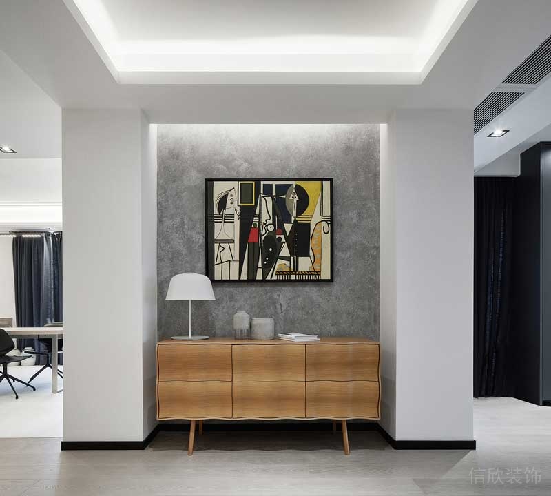 深圳龍崗區(qū)黑白灰極簡(jiǎn)風(fēng)家居裝修竣工實(shí)景圖玄關(guān) 深圳龍崗區(qū)黑白灰極簡(jiǎn)風(fēng)家居裝修竣工實(shí)景圖玄關(guān)