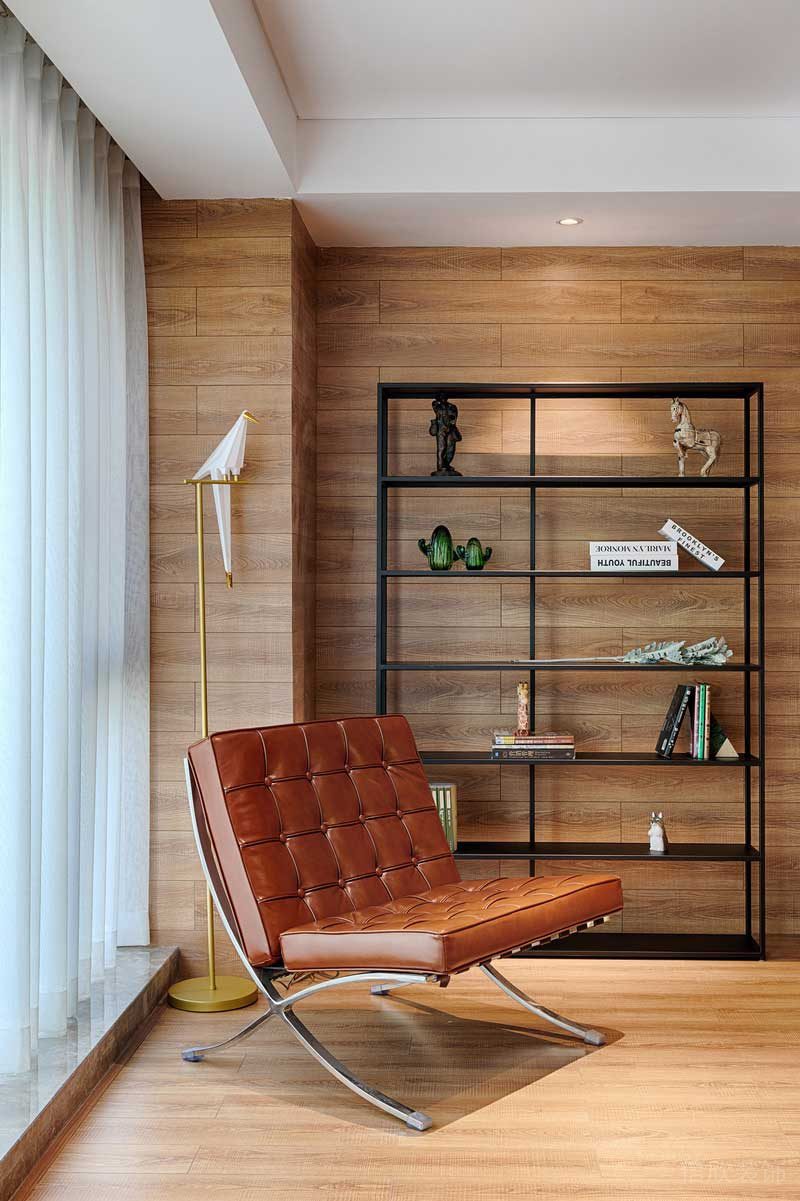 深圳羅湖現(xiàn)代北歐風(fēng)家庭住宅舊房翻新裝修客廳休閑區(qū)