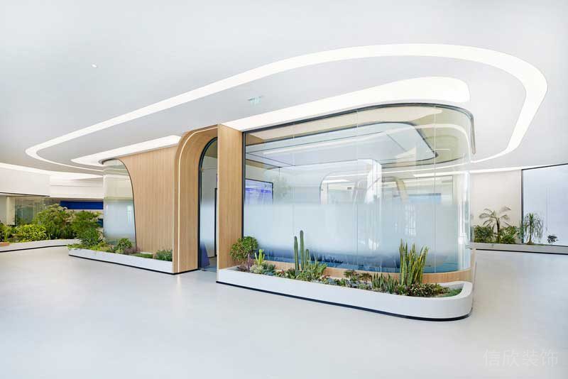 深圳龍華現(xiàn)代風(fēng)格大型辦公室裝修設(shè)計軟裝陳設(shè) 深圳龍華現(xiàn)代風(fēng)格大型辦公室裝修設(shè)計軟裝陳設(shè)