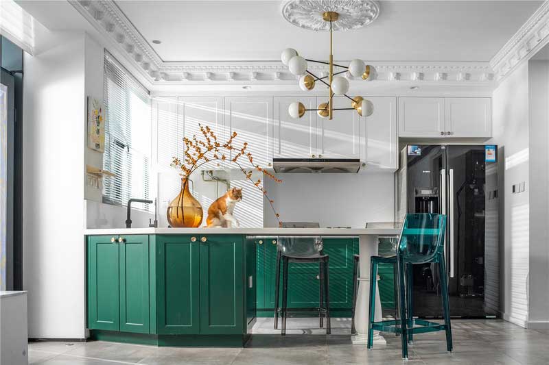 深圳南山科技園后現(xiàn)代風(fēng)格家居裝修開放式廚房 深圳南山科技園后現(xiàn)代風(fēng)格家居裝修開放式廚房