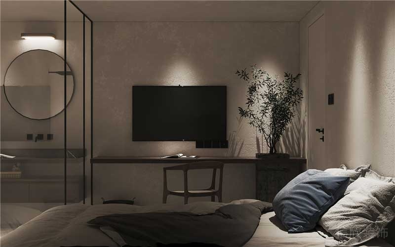 深圳南山現(xiàn)代簡(jiǎn)約家庭裝修設(shè)計(jì)次臥