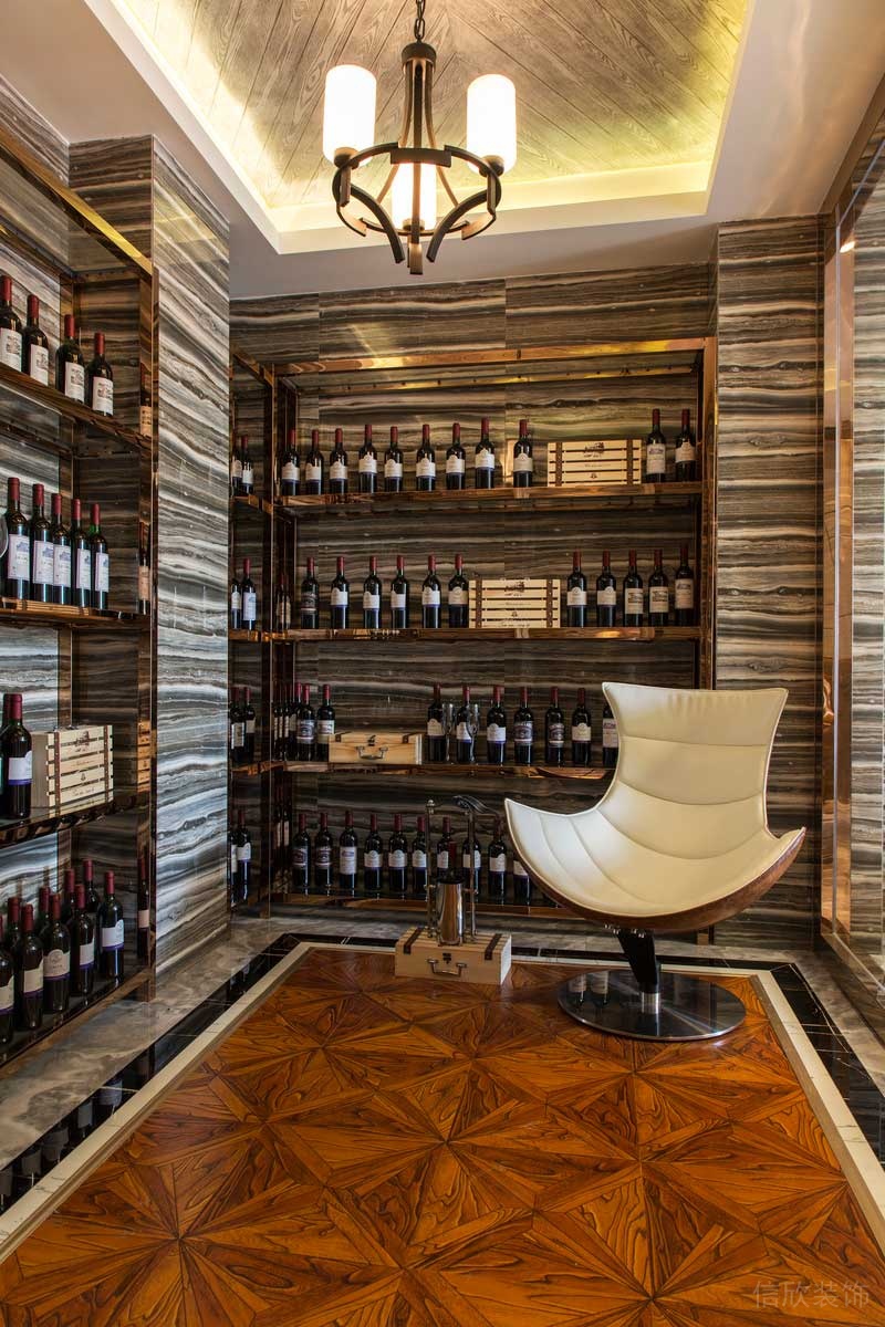 深圳龍華觀瀾現(xiàn)代輕奢家庭別墅裝飾設(shè)計(jì)酒窖 深圳龍華觀瀾現(xiàn)代輕奢家庭別墅裝飾設(shè)計(jì)酒窖