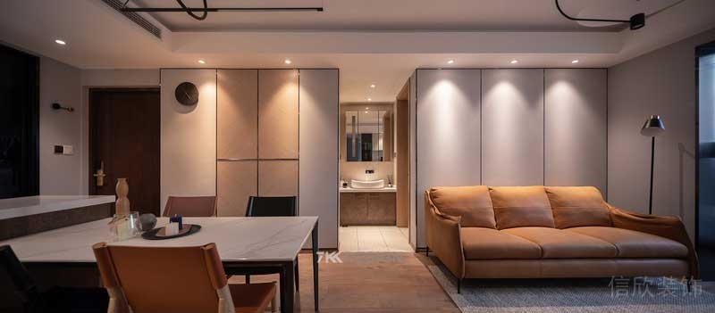 深圳福田區(qū)現(xiàn)代風(fēng)格小戶(hù)型精裝修客餐廳立面造型 深圳福田區(qū)現(xiàn)代風(fēng)格小戶(hù)型精裝修客餐廳立面造型