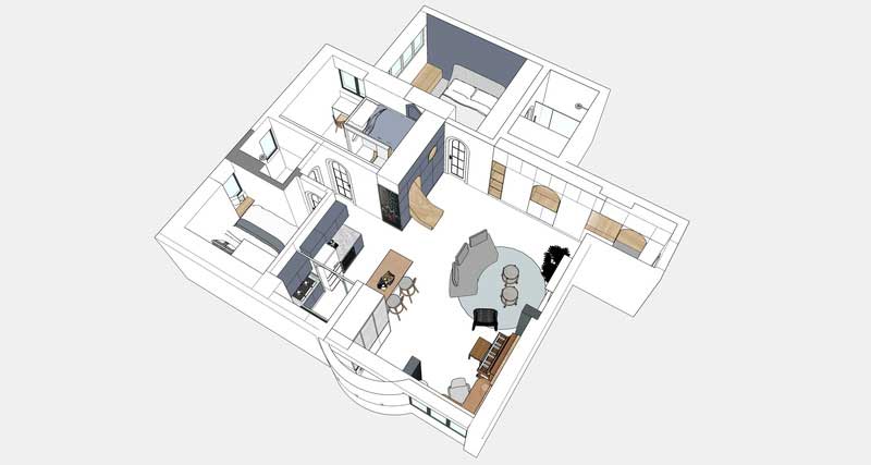 深圳鹽田區(qū)三房小戶型家裝裝修平面圖 深圳鹽田區(qū)三房小戶型家裝裝修平面圖