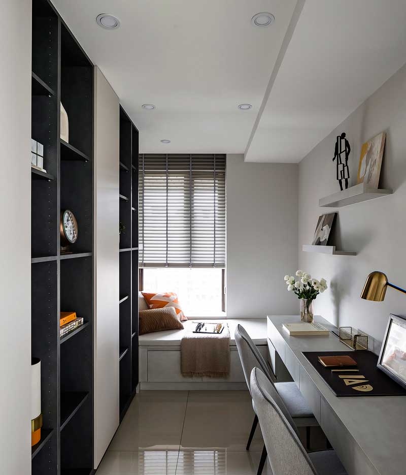 深圳羅湖輕奢風(fēng)格家庭新房裝修設(shè)計(jì)工程書房 深圳羅湖輕奢風(fēng)格家庭新房裝修設(shè)計(jì)工程書房