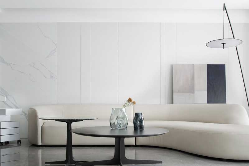 深圳南山華僑城簡約風(fēng)格家庭住房裝修客廳