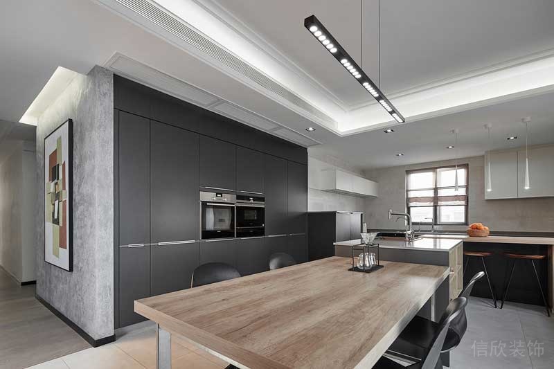 深圳龍崗區(qū)黑白灰極簡(jiǎn)風(fēng)家居裝修竣工實(shí)景圖餐廳 深圳龍崗區(qū)黑白灰極簡(jiǎn)風(fēng)家居裝修竣工實(shí)景圖餐廳