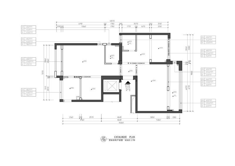 深圳羅湖區(qū)黑白色簡(jiǎn)約風(fēng)格家居裝修圖原始平面圖 深圳羅湖區(qū)黑白色簡(jiǎn)約風(fēng)格家居裝修圖原始平面圖