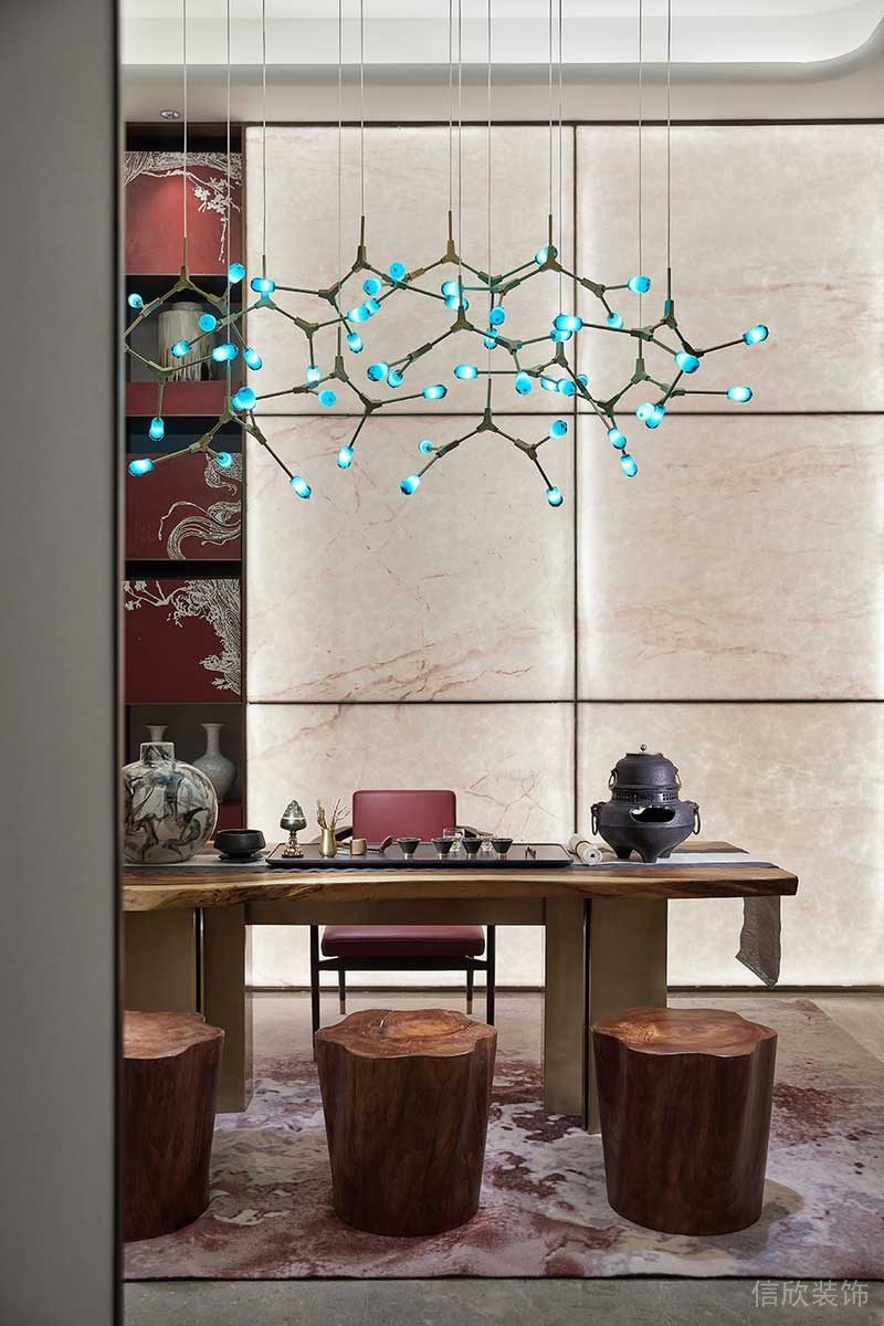 深圳寶安區(qū)西鄉(xiāng)新中式新房設(shè)計(jì)裝修案例茶室 深圳寶安區(qū)西鄉(xiāng)新中式新房設(shè)計(jì)裝修案例茶室