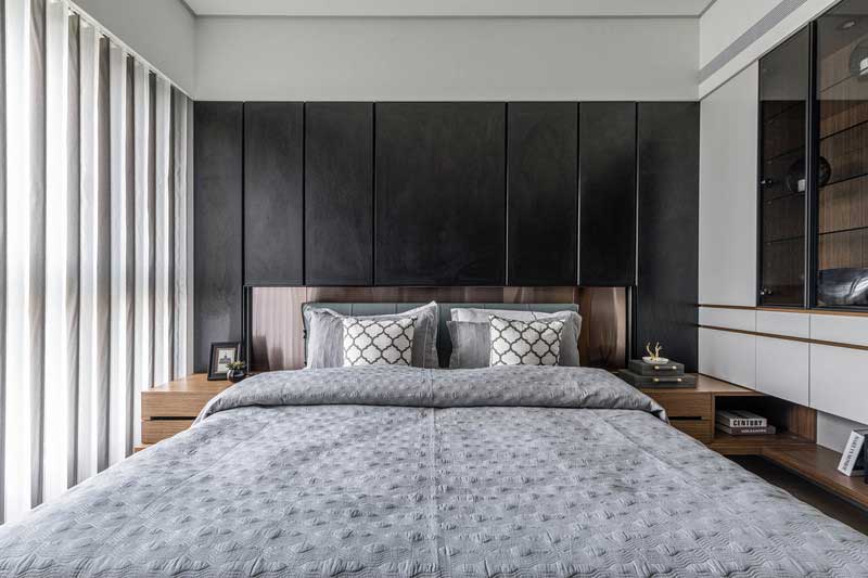 深圳福田區(qū)現(xiàn)代風(fēng)格家庭新房裝修工程案例主臥 深圳福田區(qū)現(xiàn)代風(fēng)格家庭新房裝修工程案例主臥