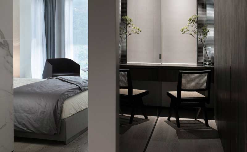 深圳鹽田美式極簡風(fēng)家庭新房裝修工程案例次臥布局 深圳鹽田美式極簡風(fēng)家庭新房裝修工程案例次臥布局