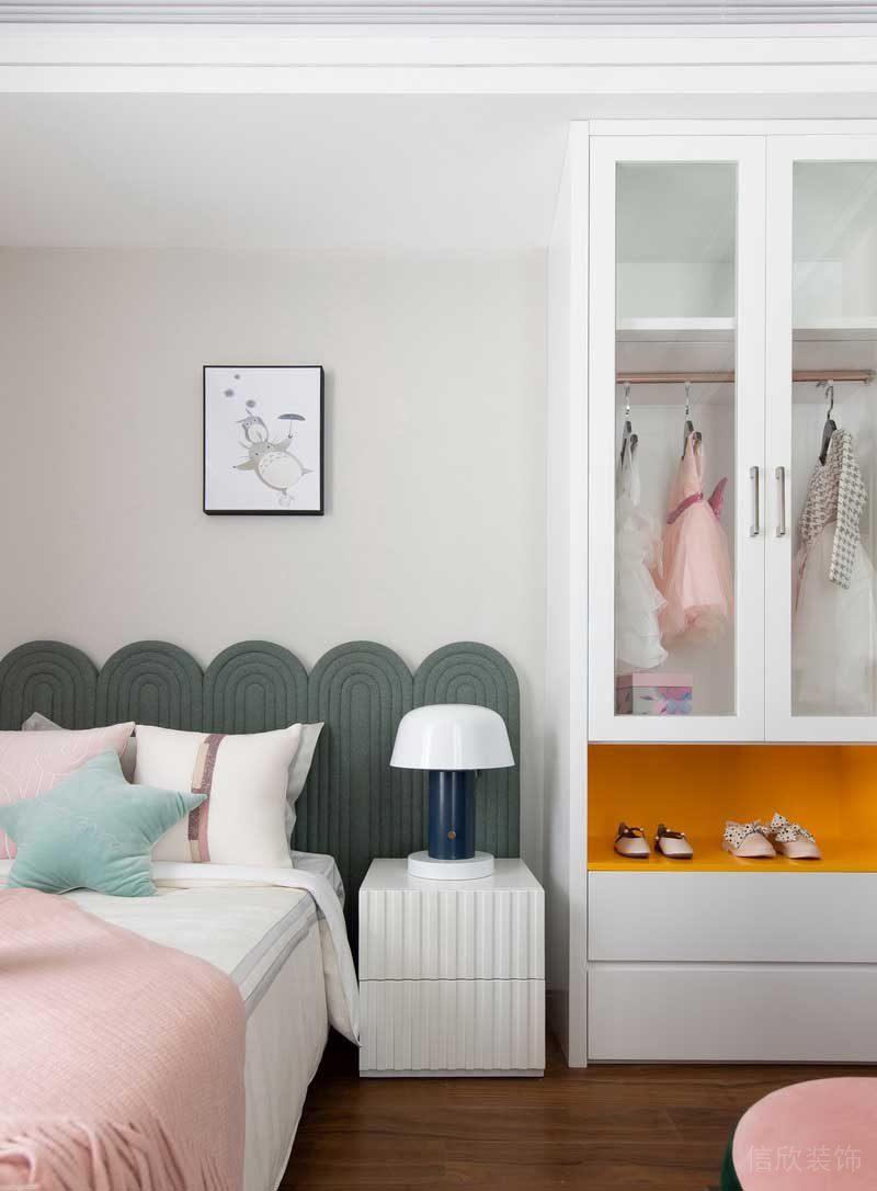 深圳龍崗坂田萬(wàn)科第五園輕奢風(fēng)大戶型樣板間設(shè)計(jì)兒童房床頭柜 深圳龍崗坂田萬(wàn)科第五園輕奢風(fēng)大戶型樣板間設(shè)計(jì)兒童房床頭柜