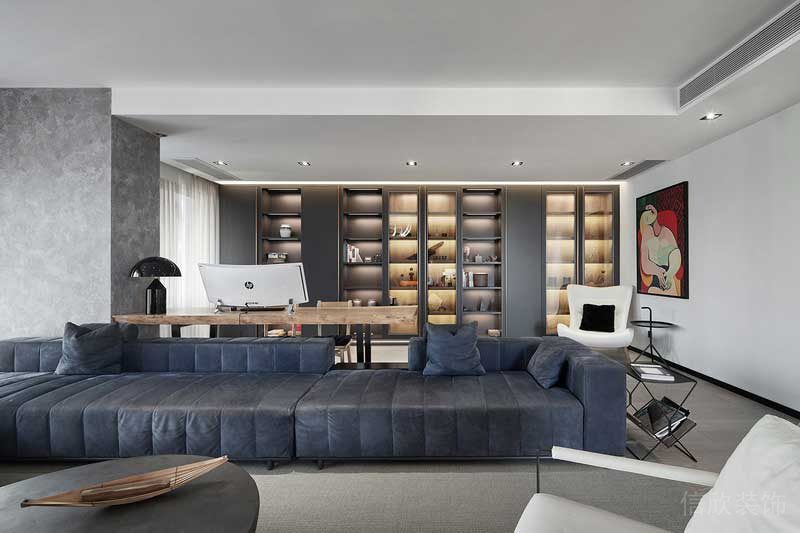 深圳龍崗區(qū)黑白灰極簡(jiǎn)風(fēng)家居裝修竣工實(shí)景圖裝飾展示柜 深圳龍崗區(qū)黑白灰極簡(jiǎn)風(fēng)家居裝修竣工實(shí)景圖裝飾展示柜