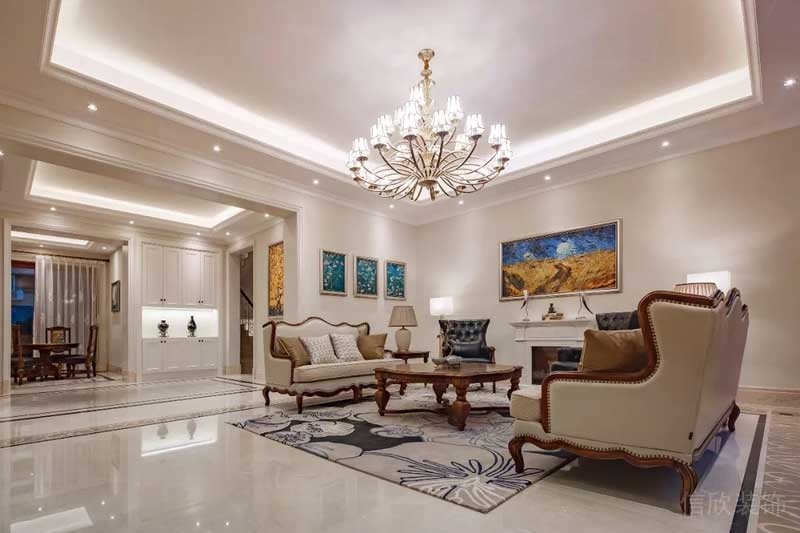 深圳寶安碧桂園簡(jiǎn)歐風(fēng)格別墅樣板間設(shè)計(jì)家具組合