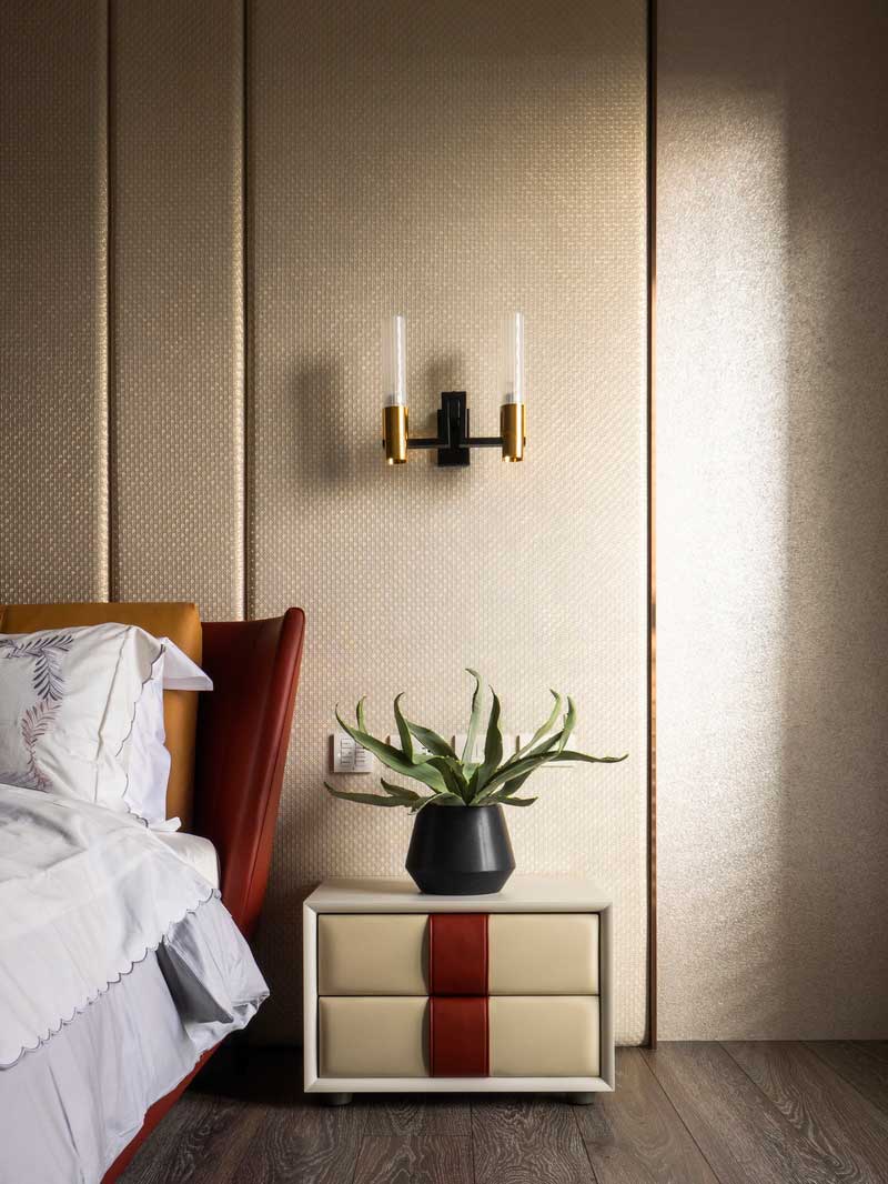 深圳寶安區(qū)暖色調(diào)輕奢風(fēng)格家裝裝修主臥 深圳寶安區(qū)暖色調(diào)輕奢風(fēng)格家裝裝修主臥