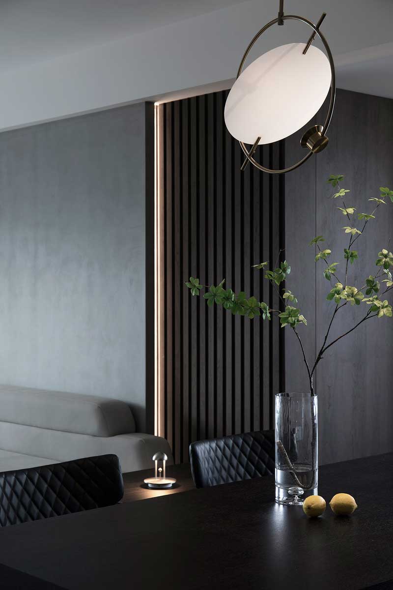 深圳鹽田美式極簡風(fēng)家庭新房裝修工程案例飾品