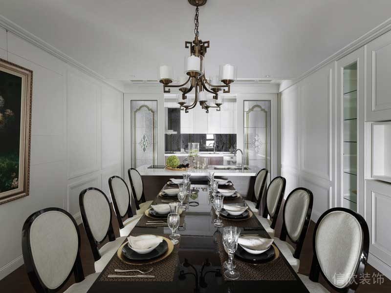 深圳寶安區(qū)西鄉(xiāng)簡歐風(fēng)格家裝新房裝修設(shè)計(jì)餐廳 深圳寶安區(qū)西鄉(xiāng)簡歐風(fēng)格家裝新房裝修設(shè)計(jì)餐廳