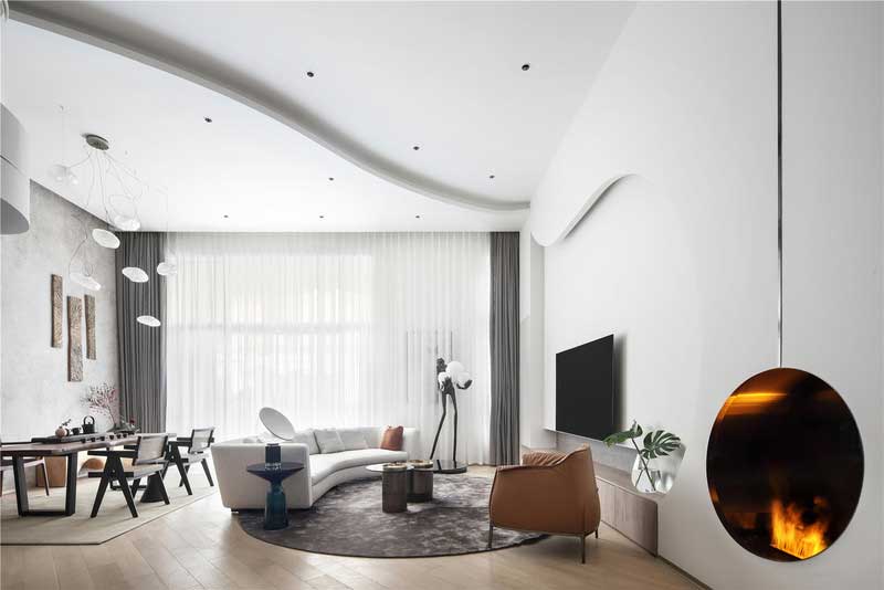 深圳龍華區(qū)現(xiàn)代中式風(fēng)格舊房裝修改造完工后實景圖客廳天花 深圳龍華區(qū)現(xiàn)代中式風(fēng)格舊房裝修改造完工后實景圖客廳天花