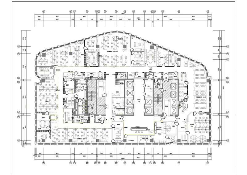 寶安區(qū)簡約風(fēng)格辦公室裝修設(shè)計二層平面布置圖 寶安區(qū)簡約風(fēng)格辦公室裝修設(shè)計二層平面布置圖