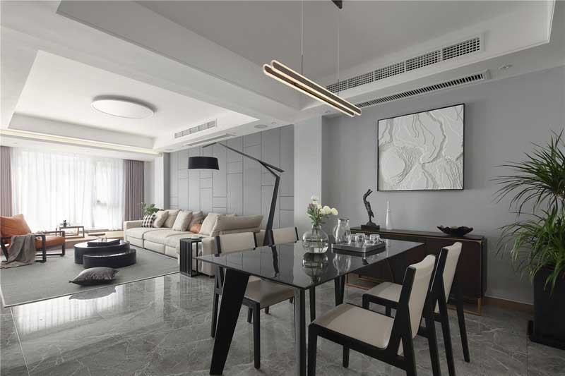 深圳寶安區(qū)現(xiàn)代簡約風(fēng)格灰色調(diào)家庭裝修圖片客餐廳 深圳寶安區(qū)現(xiàn)代簡約風(fēng)格灰色調(diào)家庭裝修圖片客餐廳