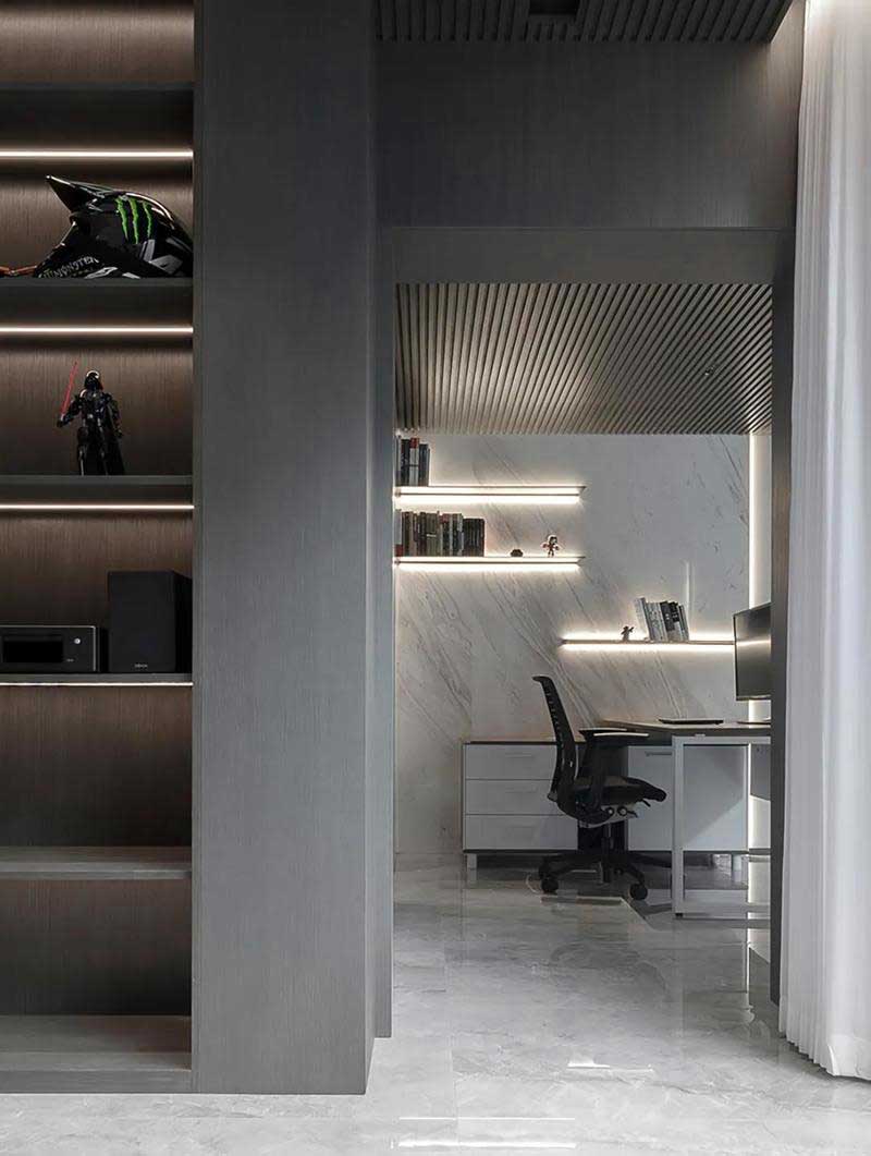 深圳鹽田極簡風(fēng)格家庭住宅裝修設(shè)計工作區(qū) 深圳鹽田極簡風(fēng)格家庭住宅裝修設(shè)計工作區(qū)