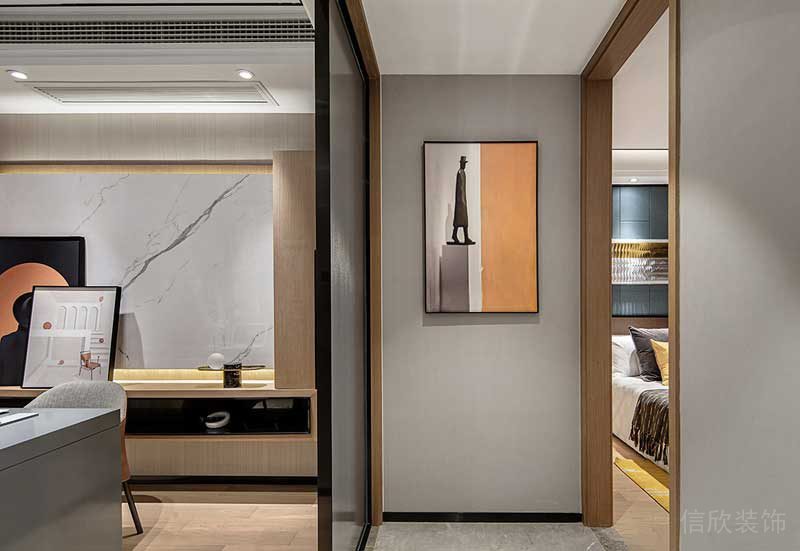 深圳鹽田區(qū)現(xiàn)代輕奢風(fēng)家庭住房裝修設(shè)計案例過道 深圳鹽田區(qū)現(xiàn)代輕奢風(fēng)家庭住房裝修設(shè)計案例過道