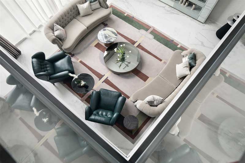 深圳南山區(qū)西麗簡約風(fēng)格別墅裝修會客廳休閑區(qū)