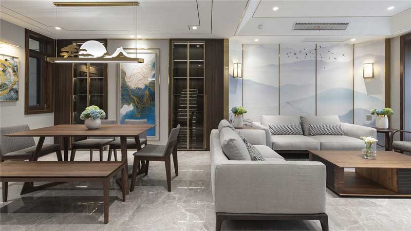 深圳南山新中式風(fēng)格家居裝修客餐廳 深圳南山新中式風(fēng)格家居裝修客餐廳