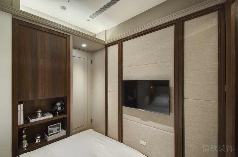 深圳福田區(qū)景田輕奢風(fēng)小戶型裝修設(shè)計臥室