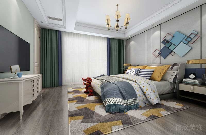 深圳福田新中式家居住宅裝修設(shè)計(jì)效果圖兒童房 深圳福田新中式家居住宅裝修設(shè)計(jì)效果圖兒童房