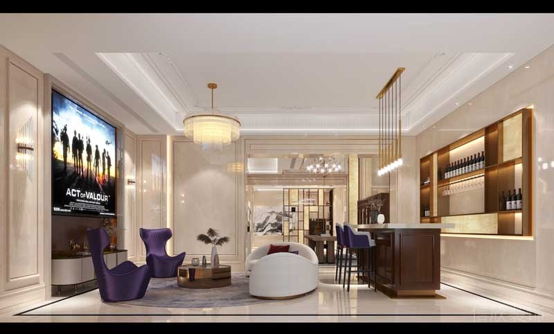 古典辦公室瑜伽機(jī)構(gòu)裝修茶水間會(huì)客區(qū)金屬金色內(nèi)嵌式流金墻板收納柜