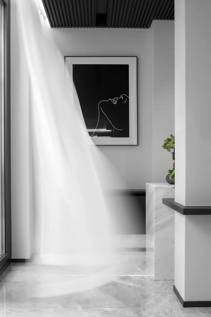 深圳鹽田極簡風(fēng)格家庭住宅裝修設(shè)計走廊 深圳鹽田極簡風(fēng)格家庭住宅裝修設(shè)計走廊