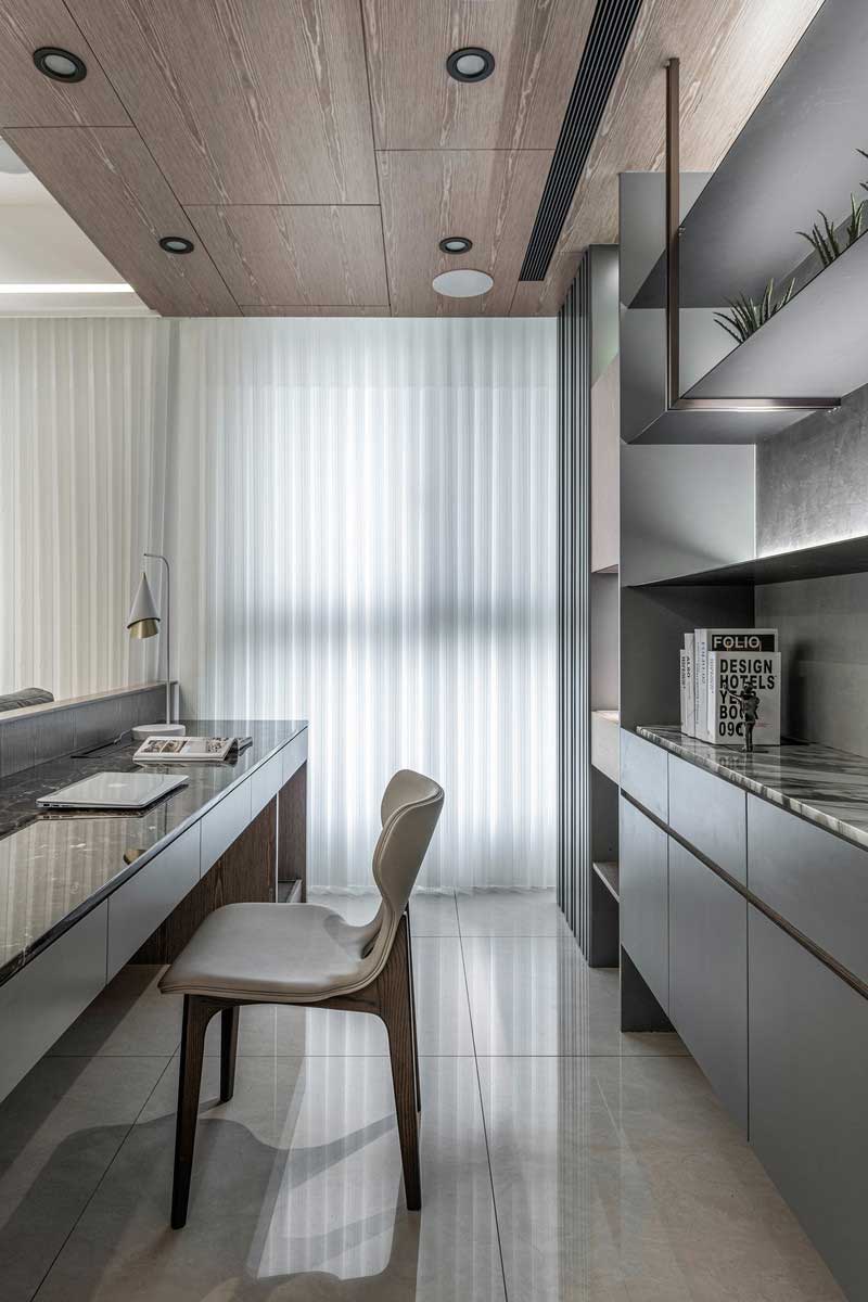 深圳福田區(qū)現(xiàn)代風(fēng)格家庭新房裝修工程案例開放式書房家具 深圳福田區(qū)現(xiàn)代風(fēng)格家庭新房裝修工程案例開放式書房家具