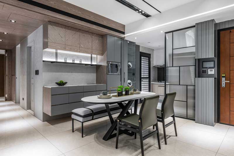 深圳福田區(qū)現(xiàn)代風(fēng)格家庭新房裝修工程案例餐廳家具 深圳福田區(qū)現(xiàn)代風(fēng)格家庭新房裝修工程案例餐廳家具