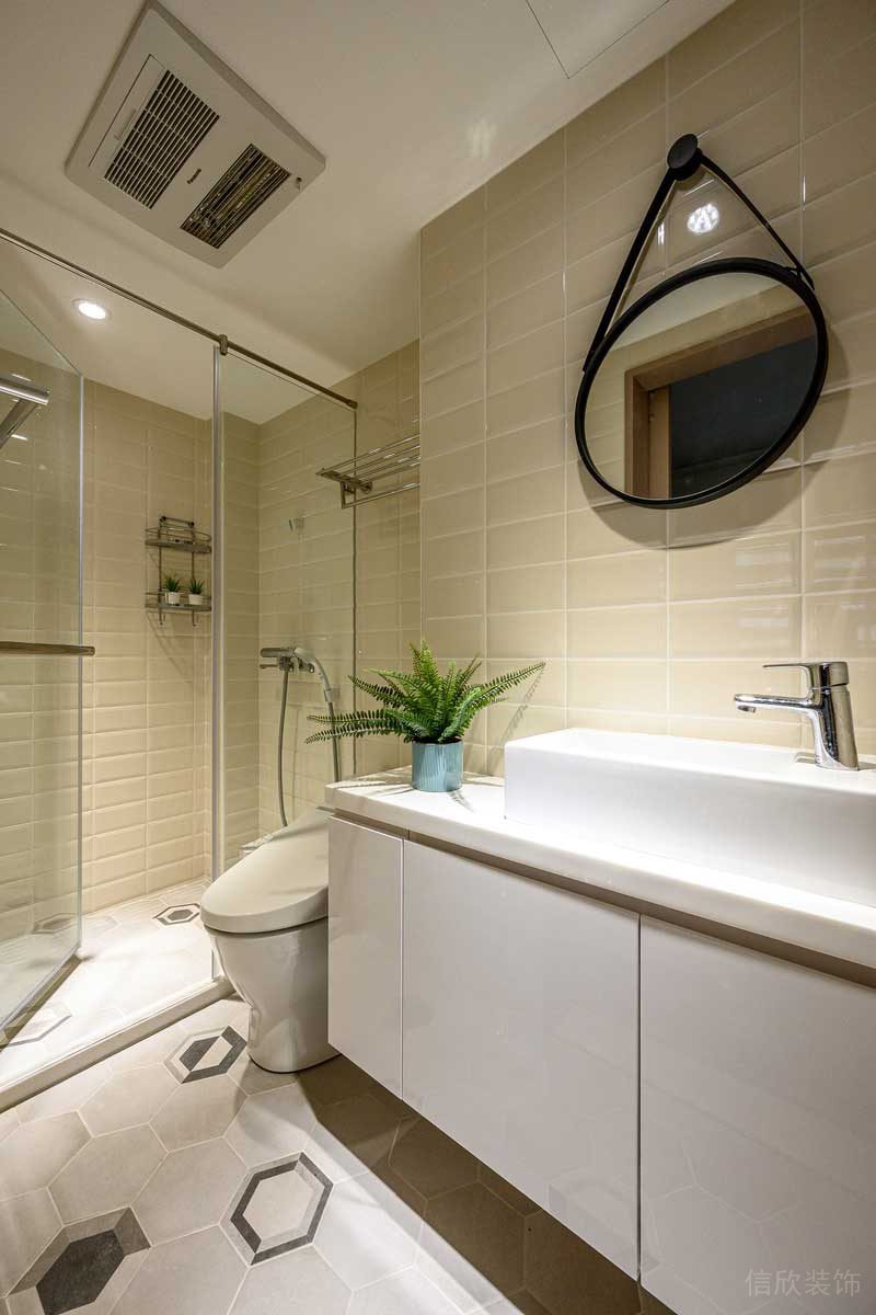 深圳鹽田區(qū)沙頭角北歐風(fēng)格舊房翻新改造裝修洗手臺 深圳鹽田區(qū)沙頭角北歐風(fēng)格舊房翻新改造裝修洗手臺