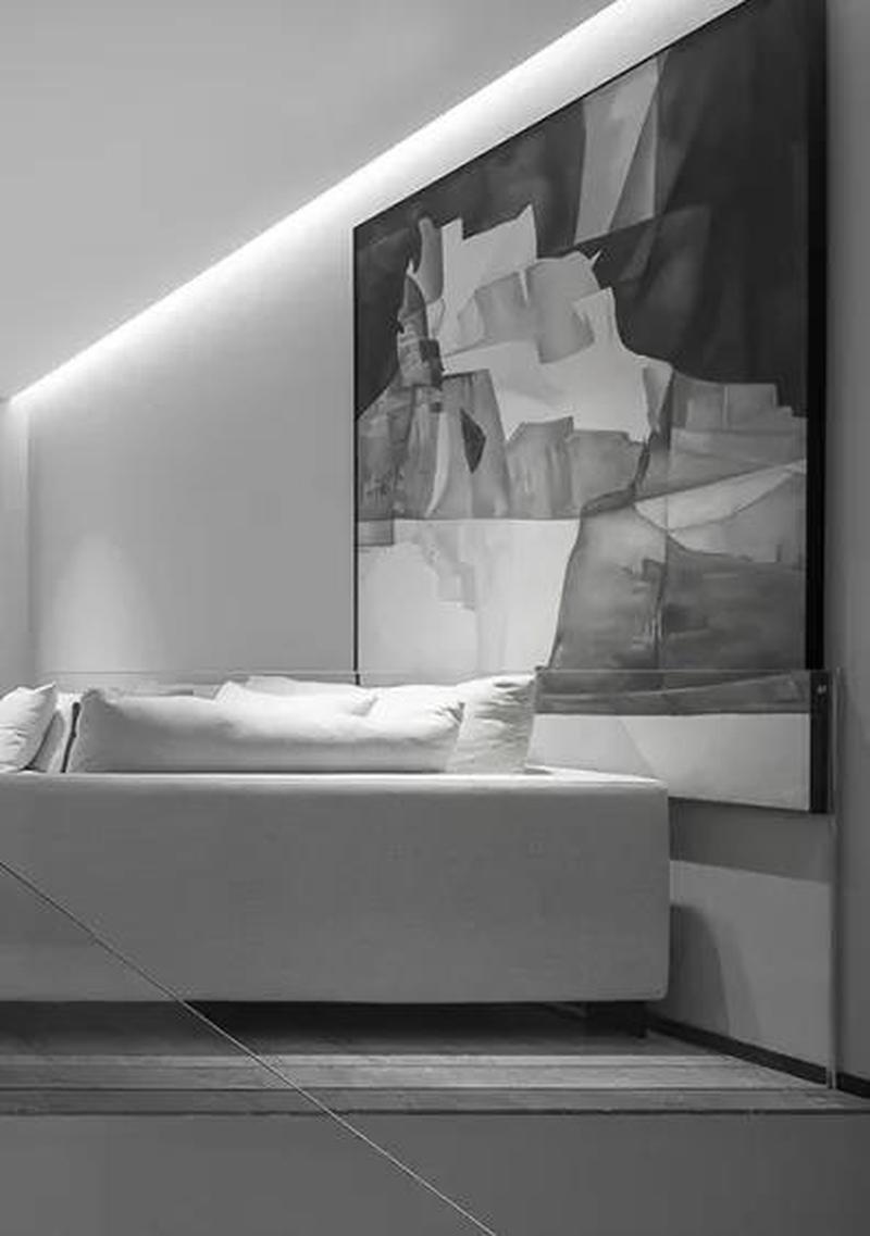 深圳鹽田極簡風(fēng)格家庭住宅裝修設(shè)計客廳藝術(shù)掛畫 深圳鹽田極簡風(fēng)格家庭住宅裝修設(shè)計客廳藝術(shù)掛畫