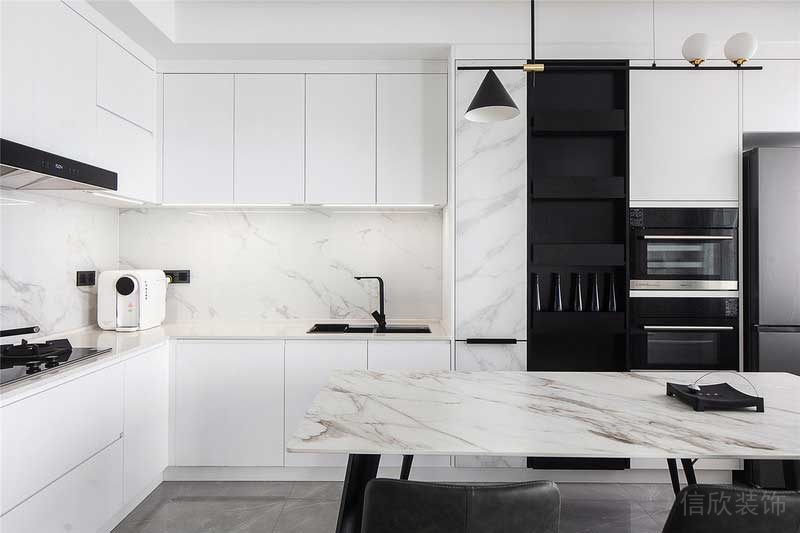 深圳羅湖區(qū)黑白色簡(jiǎn)約風(fēng)格家居裝修圖餐廳 深圳羅湖區(qū)黑白色簡(jiǎn)約風(fēng)格家居裝修圖餐廳