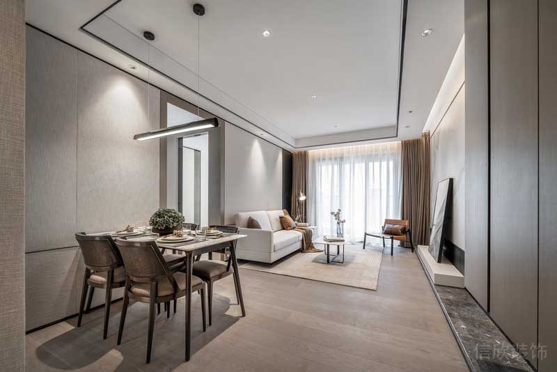 深圳寶安現(xiàn)代簡約樣板房裝修設(shè)計客餐廳 深圳寶安現(xiàn)代簡約樣板房裝修設(shè)計客餐廳