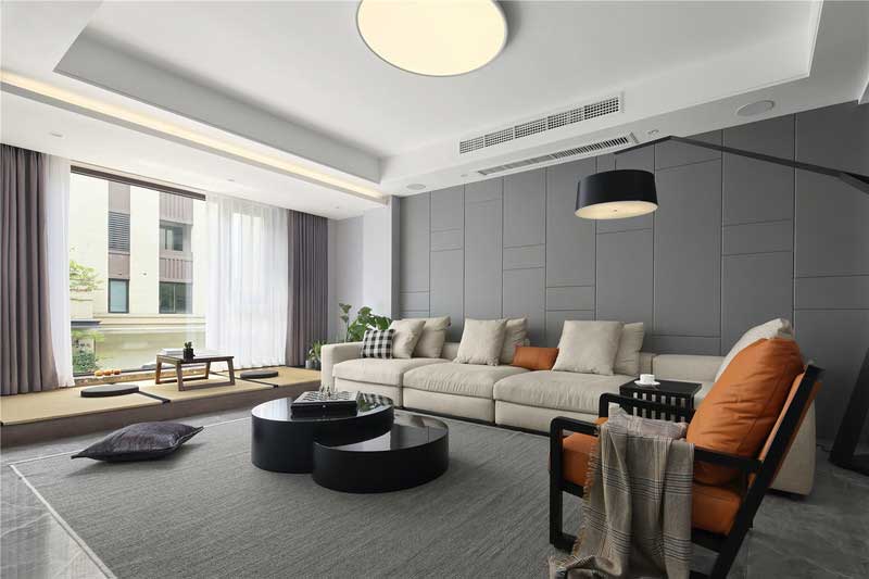 深圳寶安區(qū)現(xiàn)代簡約風(fēng)格灰色調(diào)家庭裝修圖片客廳家具組合 深圳寶安區(qū)現(xiàn)代簡約風(fēng)格灰色調(diào)家庭裝修圖片客廳家具組合