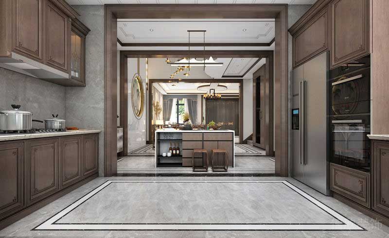 深圳福田新中式家居住宅裝修設(shè)計(jì)效果圖廚房 深圳福田新中式家居住宅裝修設(shè)計(jì)效果圖廚房