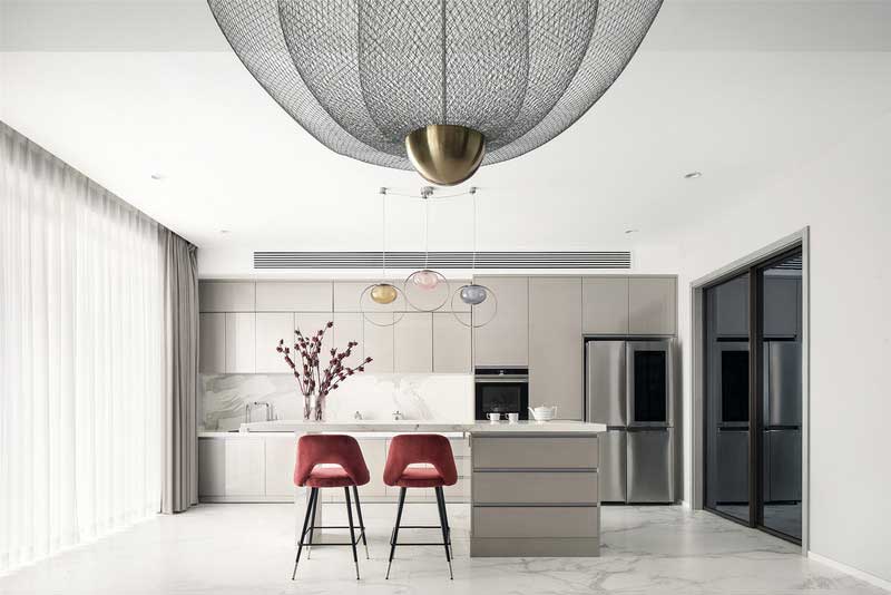 深圳南山區(qū)西麗簡約風(fēng)格別墅裝修西廚