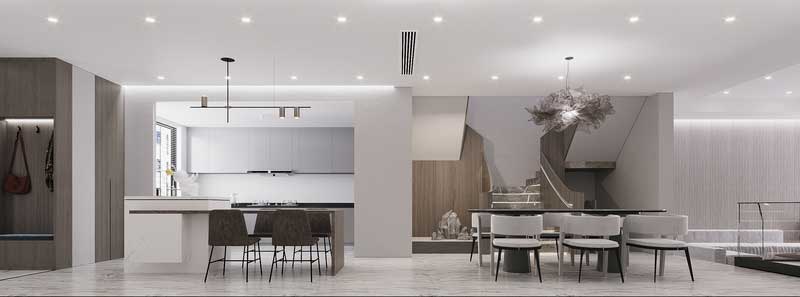 現(xiàn)代簡約風(fēng)格裝修客餐廳效果圖