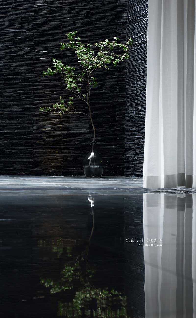 茶室裝修護(hù)衛(wèi)文化石景觀墻