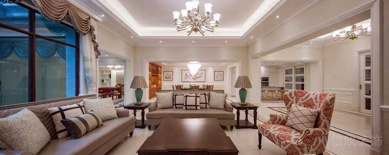 深圳寶安碧桂園簡(jiǎn)歐風(fēng)格別墅樣板間設(shè)計(jì)客餐廳