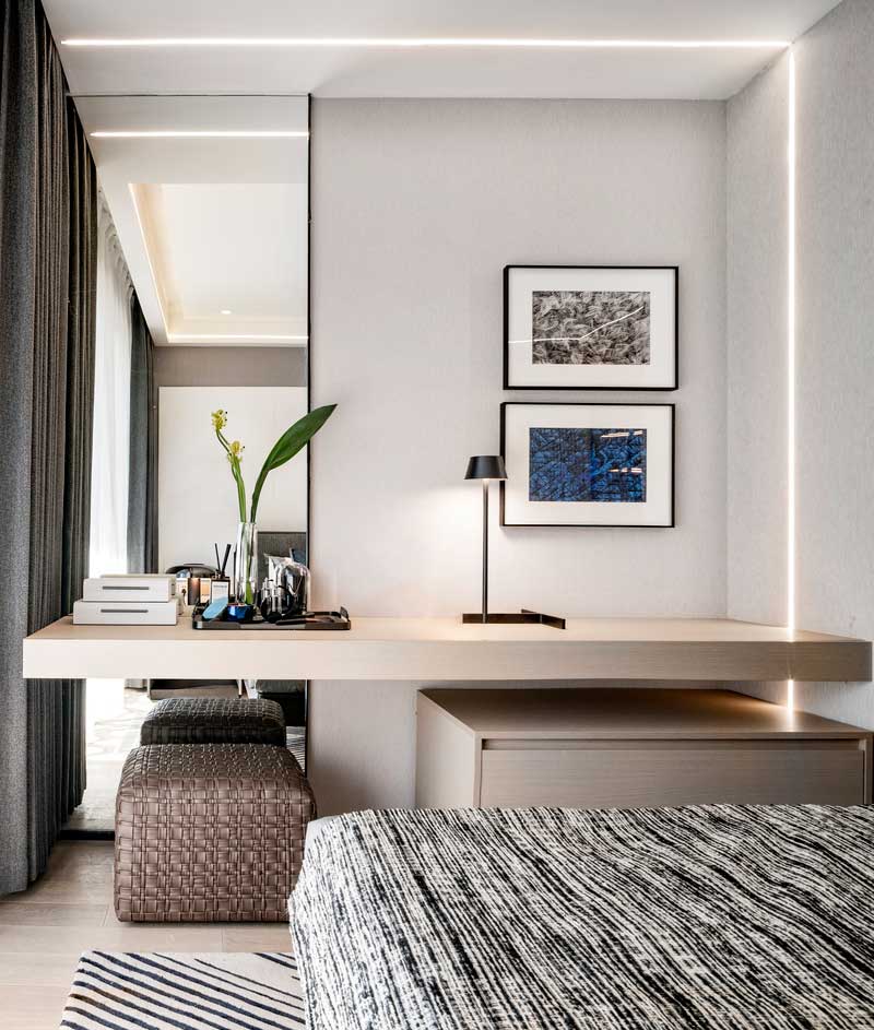 深圳福田現(xiàn)代北歐風(fēng)家居裝修設(shè)計主臥套房梳妝臺 深圳福田現(xiàn)代北歐風(fēng)家居裝修設(shè)計主臥套房梳妝臺