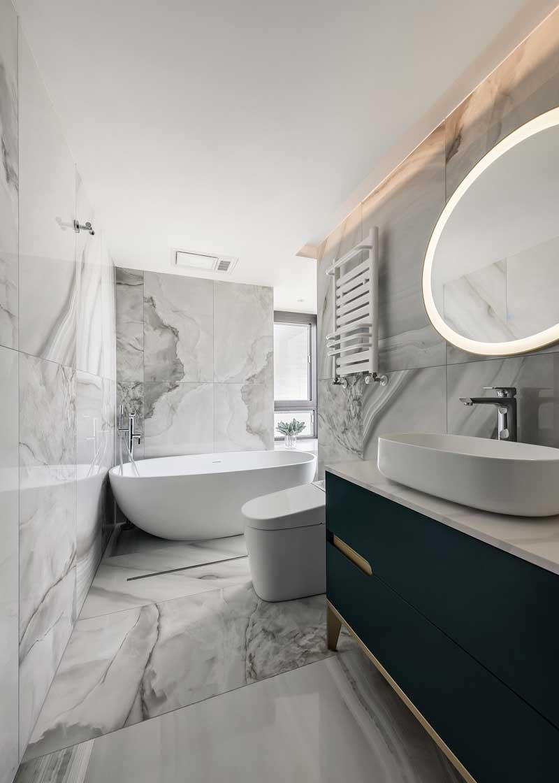 門深圳鹽田現(xiàn)代簡(jiǎn)約家居住宅裝修設(shè)計(jì)主衛(wèi)