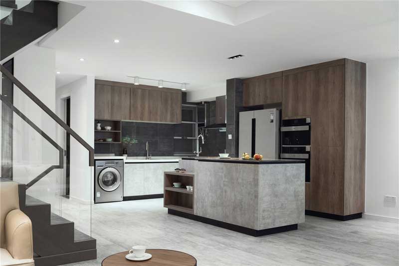 深圳羅湖區(qū)簡約風(fēng)格120平方三房裝修案例開放式廚房 深圳羅湖區(qū)簡約風(fēng)格120平方三房裝修案例開放式廚房